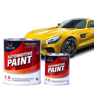 Peinture de finition automobile WILLIS modèle 153 jaune citron 1K résine acrylique revêtement liquide peinture automobile/voiture