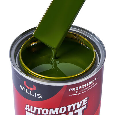 Chinois Fabriqué 1K Basecoat Auto Liquide Coating Solid Olivedark Verte Réparation de voiture Peinture Spray Application Résine acrylique Excellente