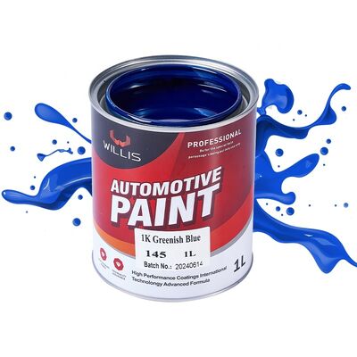Peinture automobile 1K bleu verdâtre automobile couleur solide couche de base avec revêtement liquide de résine acrylique Spray Auto Refinish Peinture