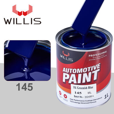 Peinture automobile 1K bleu verdâtre automobile couleur solide couche de base avec revêtement liquide de résine acrylique Spray Auto Refinish Peinture