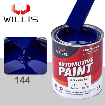 Peinture automobile Willis 1K bleue, revêtement liquide standard automobile du Guangdong, application par pulvérisation