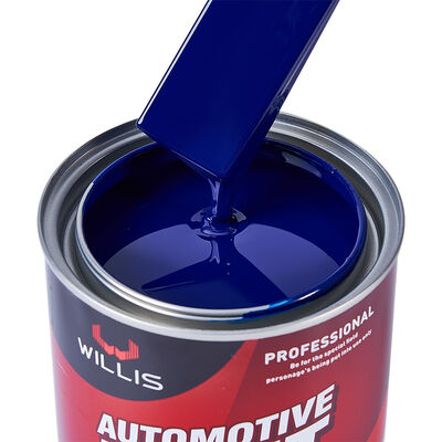 Peinture automobile Willis 1K bleue, revêtement liquide standard automobile du Guangdong, application par pulvérisation