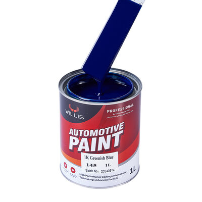 Peinture automobile 1K bleu verdâtre Peinture automobile couleur solide 1K Basecoat avec revêtement en résine acrylique Peinture de finition automatique