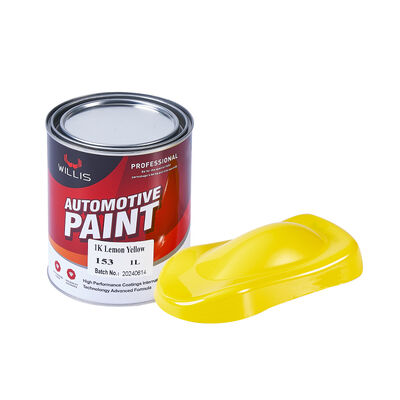 Vente à chaud de citron jaune 1K Auto Refinish Basecoat Le revêtement de résine acrylique le plus vendu en Chine Peinture automobile / diluant de peinture automobile