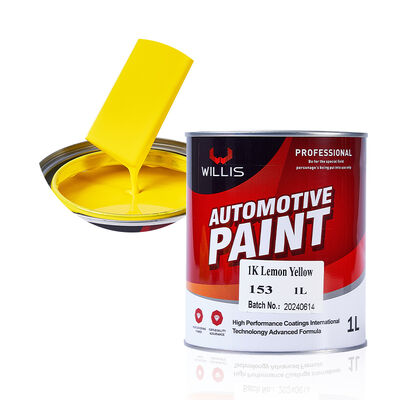 Vente à chaud de citron jaune 1K Auto Refinish Basecoat Le revêtement de résine acrylique le plus vendu en Chine Peinture automobile / diluant de peinture automobile