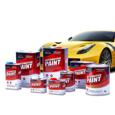 1K Solid Color Red Auto Spray Paint One-Component Acrylic Resin Liquid Coating Made in China Thinner Included