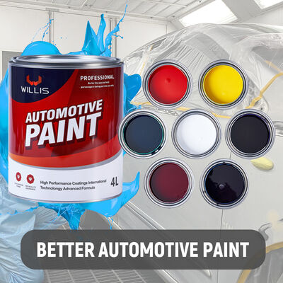 1K Solid Color Red Auto Spray Paint One-Component Acrylic Resin Liquid Coating Made in China Thinner Included