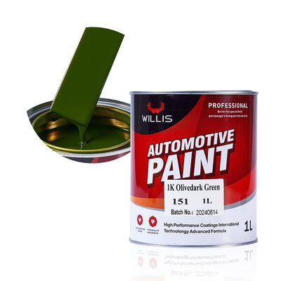 Peinture aérosol acrylique liquide 1K pour réparation automobile vert olive avec diluant de mastic pour voitures