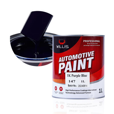 Willis 1K Auto Refinish Basecoat Solid Purple Blue Acrylique Résine de revêtement de pâte de peinture automobile de revêtement de la Chine
