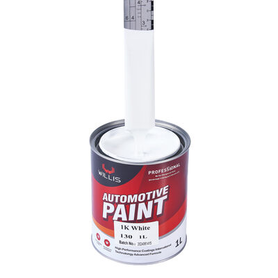 Peinture de finition automobile blanche monocomposant 1K de haute qualité, à haute couverture, résine acrylique efficace, peinture de voiture à pulvériser, diluant