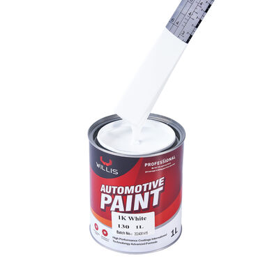 Peinture de finition automobile blanche monocomposant 1K de haute qualité, à haute couverture, résine acrylique efficace, peinture de voiture à pulvériser, diluant