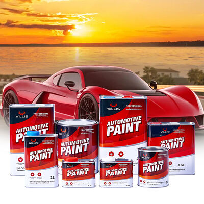 1K Orange Red Primer Automotive Spray Paint with Thinner & Curing Agent Transparent Acrylic Resin Liquid Coating for Repair