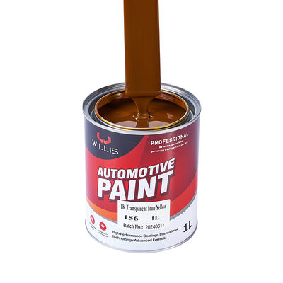 Couche de base jaune de fer transparente 1K Peinture automatique de résine acrylique revêtement liquide pour la finition de voiture OEM Disponible diluant de peinture automatique