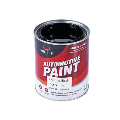 Peinture de réparation de voiture spéciale noire 1K à couverture super forte, peinture de carrosserie fabriquée à partir de résine acrylique