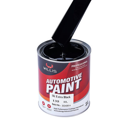 Peinture de réparation de voiture spéciale noire 1K à couverture super forte, peinture de carrosserie fabriquée à partir de résine acrylique