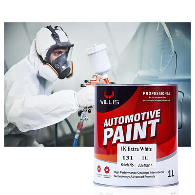 Bon Prix Extra Blanc Base Auto Peinture de Réparation Résine Acrylique 1k avec Diluant Peinture Automobile Haute Qualité