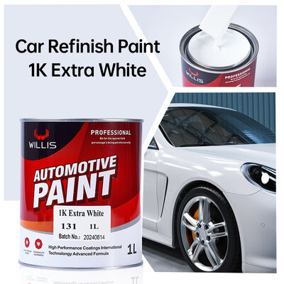 Bon Prix Extra Blanc Base Auto Peinture de Réparation Résine Acrylique 1k avec Diluant Peinture Automobile Haute Qualité