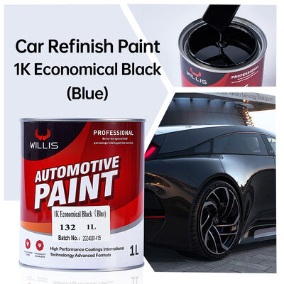 Vente à chaud 1K économique de peinture de réparation de voiture en résine acrylique noire et revêtement liquide pour voiture