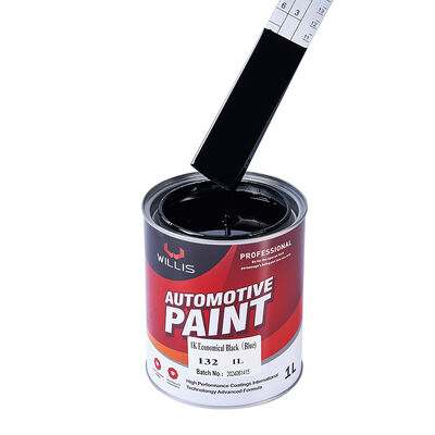 Vente à chaud 1K économique de peinture de réparation de voiture en résine acrylique noire et revêtement liquide pour voiture