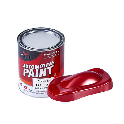 Chine fournisseur de peinture de voiture restauration séchage rapide 1k marron rouge voiture réparation et finition diluant de peinture