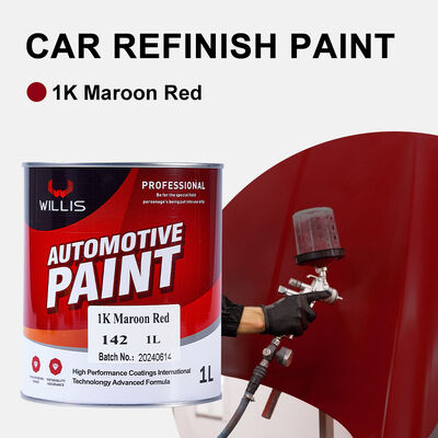Chine fournisseur de peinture de voiture restauration séchage rapide 1k marron rouge voiture réparation et finition diluant de peinture