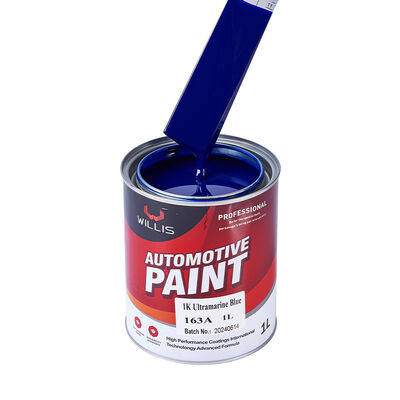 1K peinture bleu ultramarine pour voiture à pulvériser une composante de résine acrylique peinture liquide de réparation de voiture couleur solide route du navire fabriqué en Chine