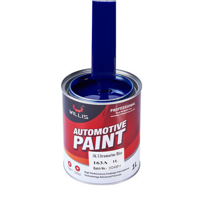 1K peinture bleu ultramarine pour voiture à pulvériser une composante de résine acrylique peinture liquide de réparation de voiture couleur solide route du navire fabriqué en Chine