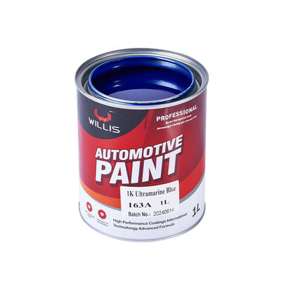 1K peinture bleu ultramarine pour voiture à pulvériser une composante de résine acrylique peinture liquide de réparation de voiture couleur solide route du navire fabriqué en Chine