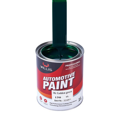 Peinture en aérosol 1K Golden Green, résine acrylique monocomposant, peinture de finition automobile, couleur unie, peinture de couleur 1K, Chine