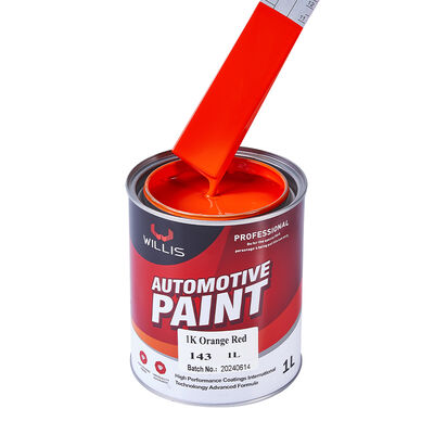 WILLIS 1K Peinture à pulvériser pour voiture orange Un composant automobile Refinissement de la résine acrylique revêtement liquide Couleur solide Peinture de couleur 1K Chine
