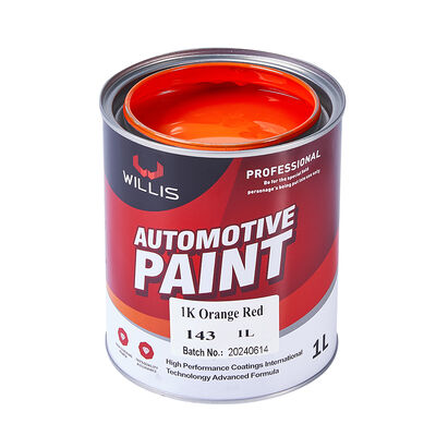 WILLIS 1K Peinture à pulvériser pour voiture orange Un composant automobile Refinissement de la résine acrylique revêtement liquide Couleur solide Peinture de couleur 1K Chine