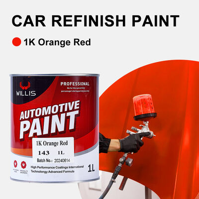 WILLIS 1K Peinture à pulvériser pour voiture orange Un composant automobile Refinissement de la résine acrylique revêtement liquide Couleur solide Peinture de couleur 1K Chine