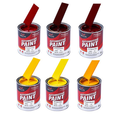 WILLIS 1K Peinture à pulvériser pour voiture orange Un composant automobile Refinissement de la résine acrylique revêtement liquide Couleur solide Peinture de couleur 1K Chine