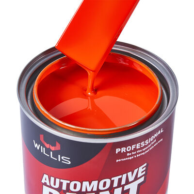 WILLIS 1K Peinture à pulvériser pour voiture orange Un composant automobile Refinissement de la résine acrylique revêtement liquide Couleur solide Peinture de couleur 1K Chine