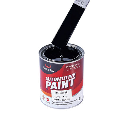 WILLIS 1K Peinture à pulvériser pour voiture noire Un composant automobile Refinissement de résine acrylique revêtement liquide Couleur solide Peinture de couleur 1K Chine