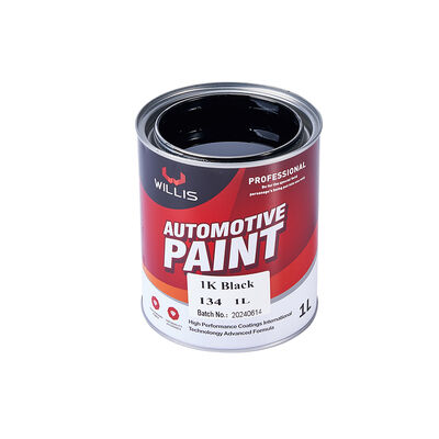 WILLIS 1K Peinture à pulvériser pour voiture noire Un composant automobile Refinissement de résine acrylique revêtement liquide Couleur solide Peinture de couleur 1K Chine