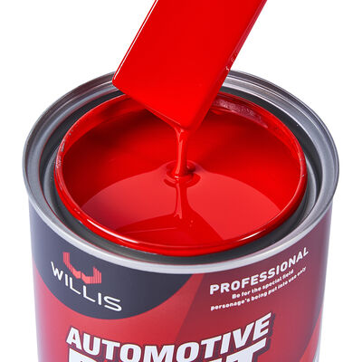 Peinture à pulvérisation automobile liquide de résine acrylique rouge vif à un composant Peinture de finition automobile avec services OEM\ODM Willis Chine