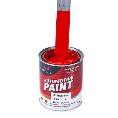 Peinture à pulvérisation automobile liquide de résine acrylique rouge vif à un composant Peinture de finition automobile avec services OEM\ODM Willis Chine