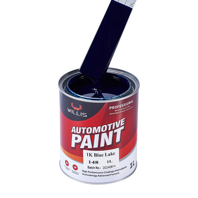 Peinture liquide en résine acrylique 1K pour retouche automobile, bleu lac uni, peinture automobile monocomposant, fabriquée en Chine