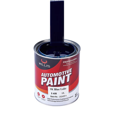 Peinture liquide en résine acrylique 1K pour retouche automobile, bleu lac uni, peinture automobile monocomposant, fabriquée en Chine