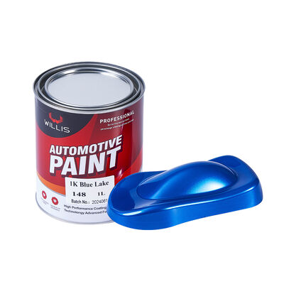 Peinture liquide en résine acrylique 1K pour retouche automobile, bleu lac uni, peinture automobile monocomposant, fabriquée en Chine