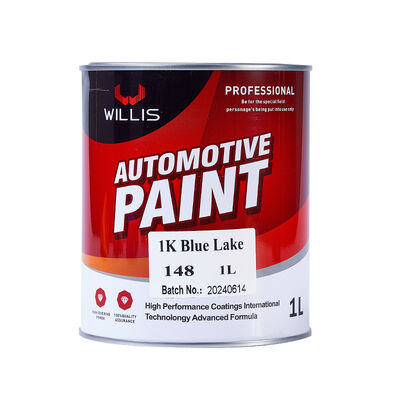 Auto Paint Refinish Coating Blue Lake 1K Basecoat Lacquer Automotive Solid Color Body Lacquer Repair Acrylic Resin Coating