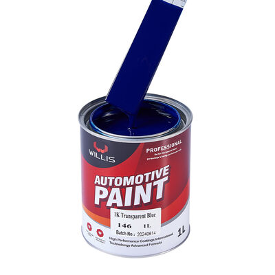 Solid Color 1K Basecoat Auto Coating Transparent Blue Car Paint and Automotive Repair Acrylic Resin Spray Painting