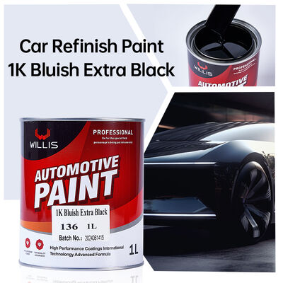 Peinture de couleur WILLIS 1K pour voitures enduites de plastique en résine acrylique 1K avec extra noir Peinture premium 1K pour peinture de revêtement de véhicule