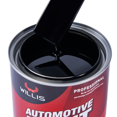 Peinture de couleur WILLIS 1K pour voitures enduites de plastique en résine acrylique 1K avec extra noir Peinture premium 1K pour peinture de revêtement de véhicule