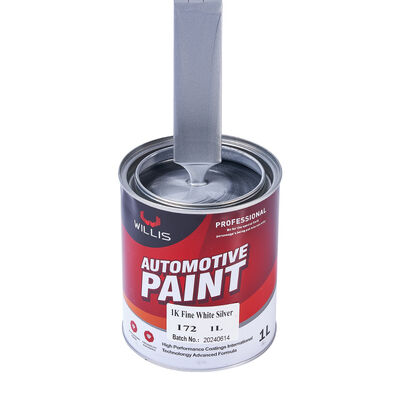 Hot Selling Willis 1K Fine White Silver Polyurethane Thinner Auto Repair Car Acrylic Resin Liquid Coating Paint Spray Mixed