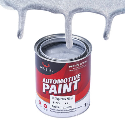 High Quality 1K Silver Car Paint Customizable in Multiple Colors Made in China Acrylic Resin Main Raw Material Liquid Coating