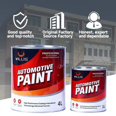 Peinture solide 2K brillante, personnalisable, à séchage rapide, pour la finition automobile et les retouches de peinture