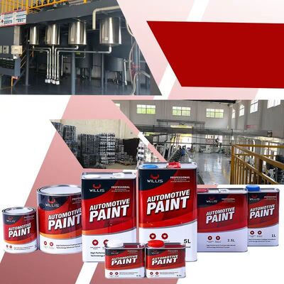 Peinture solide 2K brillante, personnalisable, à séchage rapide, pour la finition automobile et les retouches de peinture
