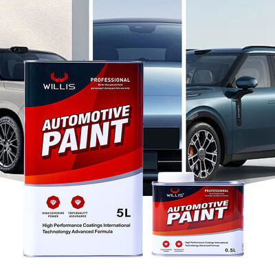 Willis W990 Résine acrylique transparente revêtement brillant pour peinture automobile Refinition avec revêtement plastique Application facile de pulvérisation